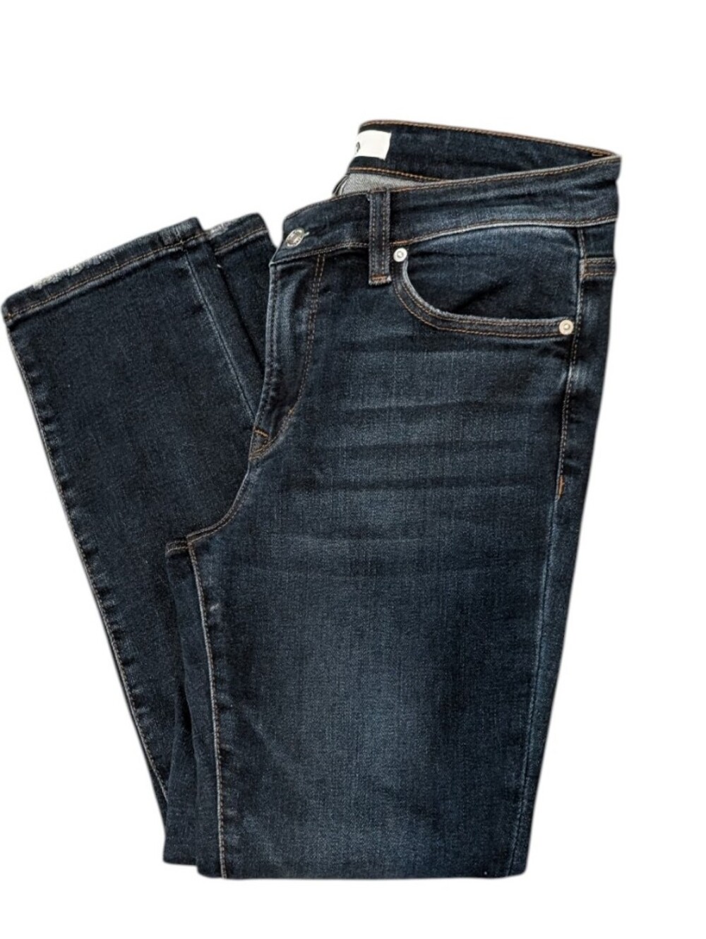 Mica los Angeles women's dark wash blue jeans straight fit size 28